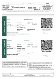 Exemple de billet pour le bus