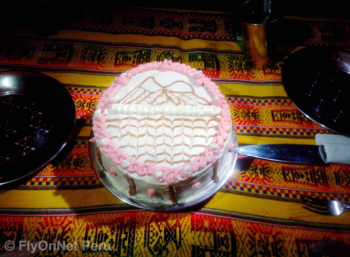 Album photos: Gâteau d'anniversaire durant le trek, Chemin Inca