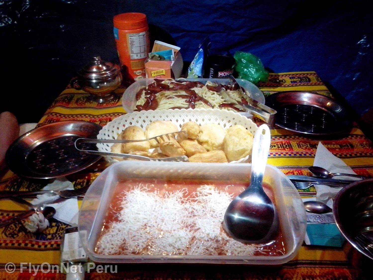 Album photos: Repas durant le trek, Chemin Inca